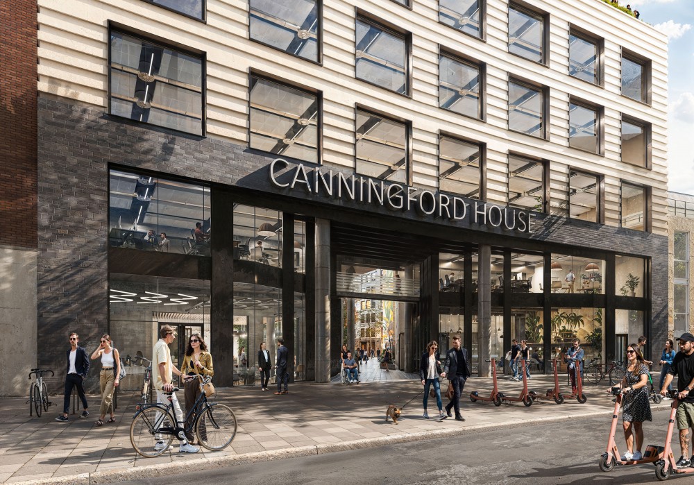 3d architectural exterior cgi of canningford house in bristol