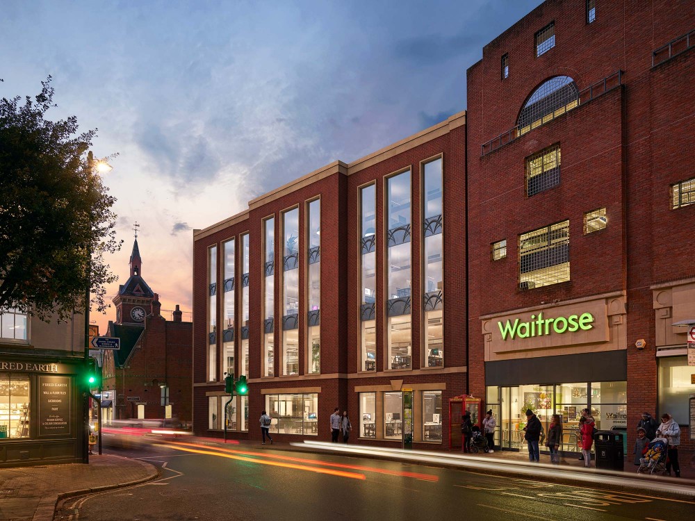 architectural exterior photomontage of frame works in richmond