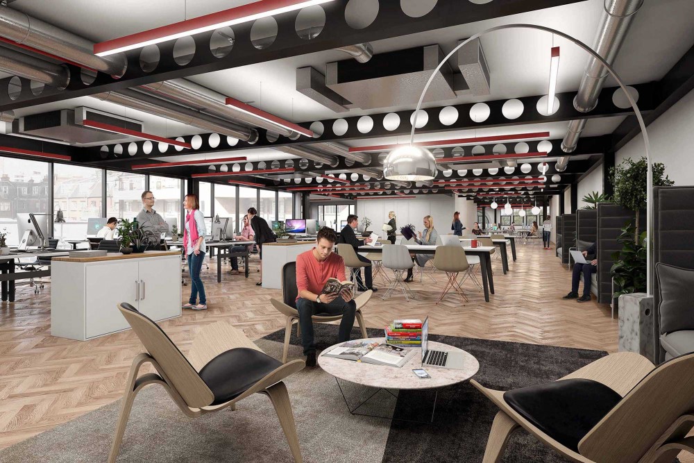 interior office cgi of stylus 112 old street in london